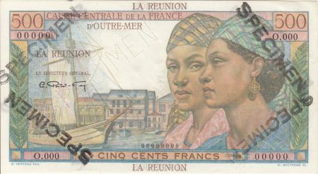 Réunion 500 Francs Pointe-À-Pitre - 1946 Spécimen O.000