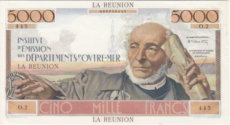 Réunion 5000 Francs Schlcher - 1960 Série O.2 - Rare