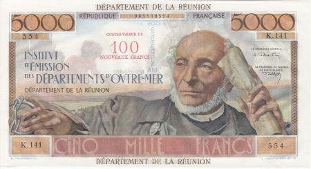 Réunion 5000 Francs Schlcher - 1967 Série K.141