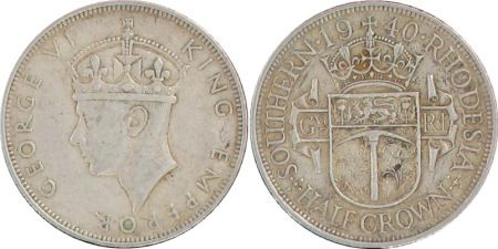 Rhodésie du Sud 1/2 Crown George VI - 1940