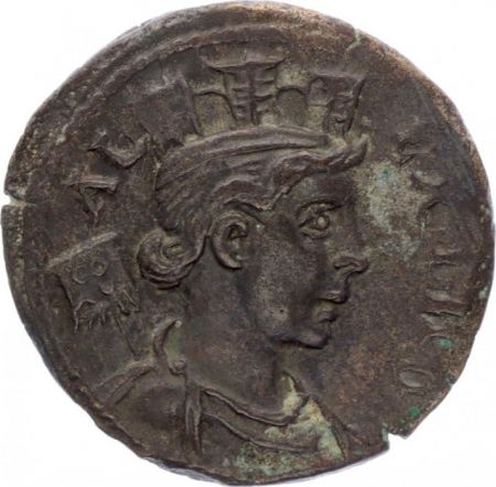 Rome - Provinces 1 As, Alexandrie (Troade) - Tychè, Cheval (250-268)