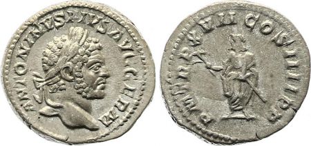 Rome Empire Denier, Caracalla (197-217) - P M TR P X VII COS IIII P P