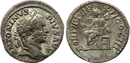 Rome Empire Denier, Caracalla (197-217) - PONTIF TRP XII COS III