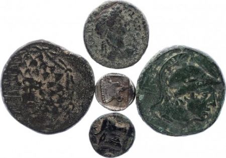 Rome Empire Lot de 5 pièces Grecques en Bronze