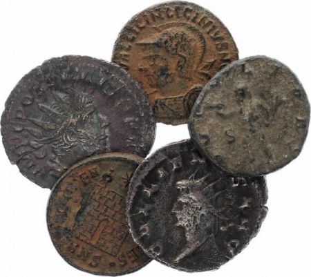Rome Empire Lot de 5 pièces romaines en Bronze
