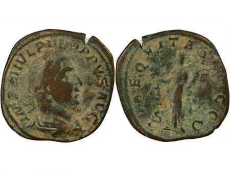 Rome Empire Philippe I - Sesterce, Aequitas - 247 Rome