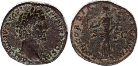 Rome Empire Sesterce, Antonin Le Pieux (138-161) - CONCORDIA - EXERCITVVM