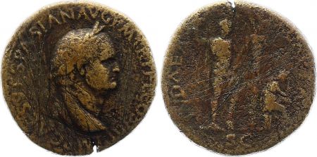 Rome Empire Sesterce, Vespasien (69-79) - IVDAEA CAPTA S C