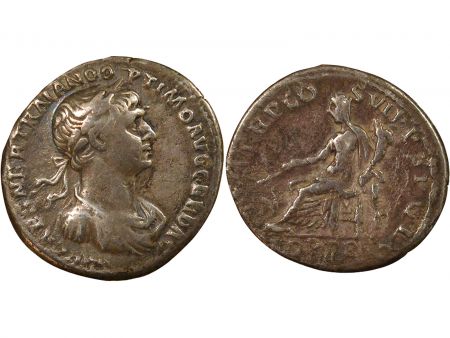 Rome Empire Trajan - Denier Argent, Fortuna - 116/117 Rome