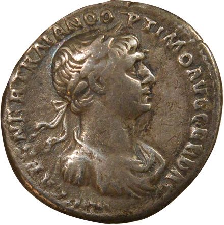 Rome Empire Trajan - Denier Argent, Fortuna - 116/117 Rome