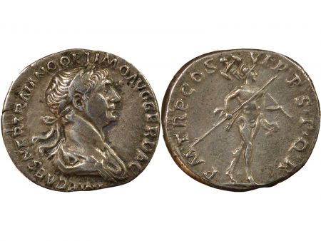 Rome Empire Trajan - Denier Argent, Mars - 116 Rome