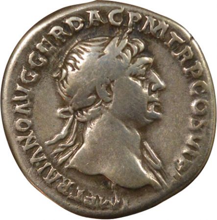 Rome Empire Trajan - Denier Argent, Statue Equestre- 113 Rome