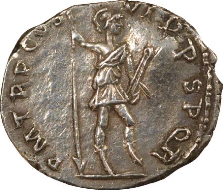 Rome Empire Trajan - Denier Argent, Virtus - 117 Rome