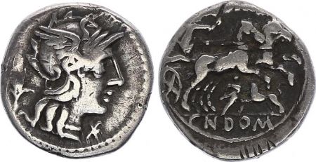 Rome Rép Denier,  Domitia -128 Rome TB+