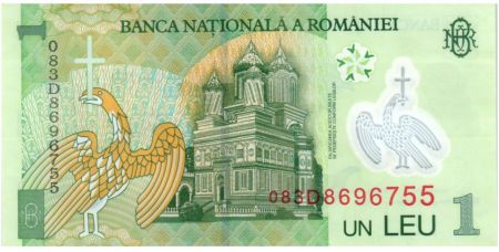 Roumanie 1 Leu 2005 (2008) - Nicolae Iorga - Polymer