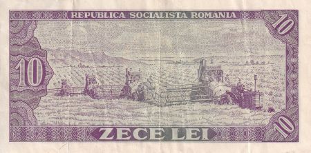 Roumanie 10 Lei - Armoiries - Agriculture - 1966 - Série D.0320 - P.94