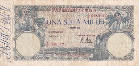Roumanie 100 000 Lei - Femmes - Agriculture - 20-12-1946 - Série I.3 - P.58