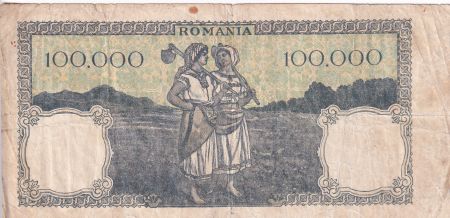 Roumanie 100 000 Lei - Femmes - Agriculture - 20-12-1946 - Série Y.4 - P.58