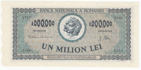Roumanie 1000000 Lei - Trajan et Decebal - 1947 - SPL