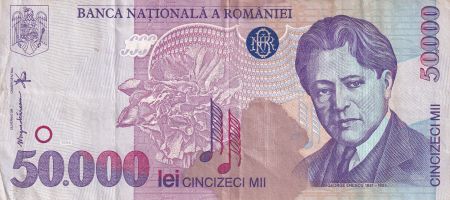 Roumanie 50 000 Lei -  George Enescu - Opéra - 1996 - P.113a