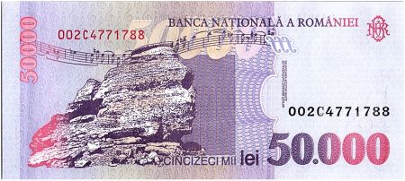 Roumanie 50000 Lei - George Enescu  - 1996