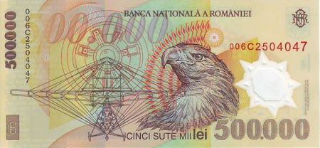 Roumanie 500000 Lei Aurel Vlaicu - Aigle, Edelweiss