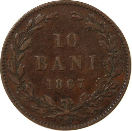 Roumanie ROUMANIE  CAROL Ier - 10 BANI 1867