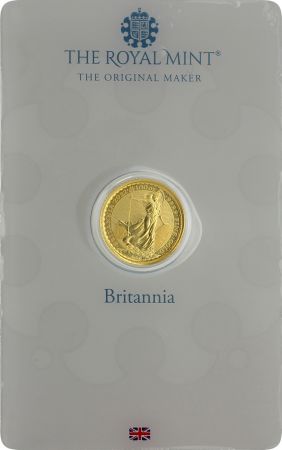 Royaume-Uni 1/10 Once Britannia - Elisabeth II - 2022 - Or  - en FOLDER Royal Mint
