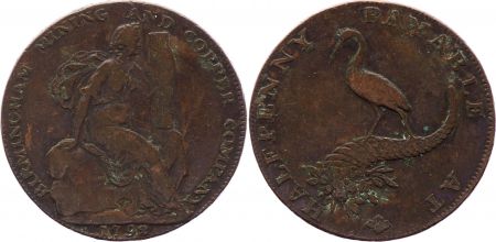 Royaume-Uni 1/2 Penny Birmingham -1792