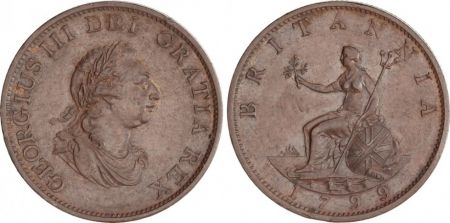 Royaume-Uni 1/2 Penny Georges III