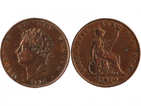 Royaume-Uni 1/2 Penny Georges IV