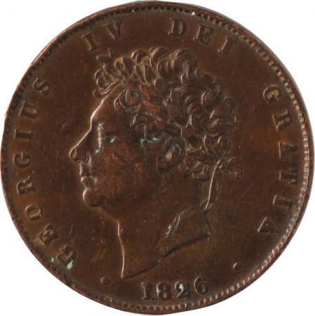 Royaume-Uni 1/2 Penny Georges IV