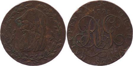 Royaume-Uni 1/2 Penny North Wales -1793