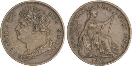 Royaume-Uni 1 Farthing George IV - 1825