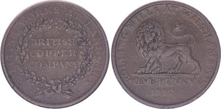 Royaume-Uni 1 Penny - Rolling Mills at Walthamston - 1812 - Copper Token - TTB