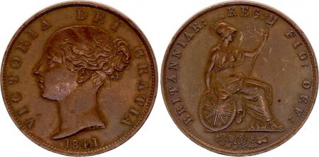 Royaume-Uni 1 Penny - Victoria - Britannia - 1841