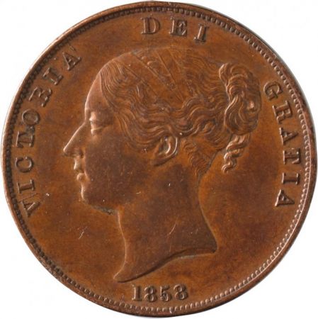 Royaume-Uni 1 Penny Victoria - 1858