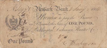 Royaume-Uni 1 Pound, Newart Bank - 1804 - TB
