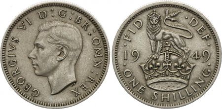 Royaume-Uni 1 Schilling années variées 1947-1951 - Armoiries, George VI