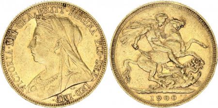 Royaume-Uni 1 Souverain Victoria - St George et dragon - 1893