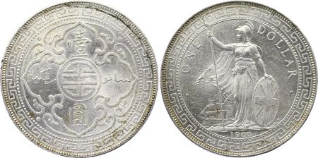Royaume-Uni 1 Trade Dollar - Britannia - 1900