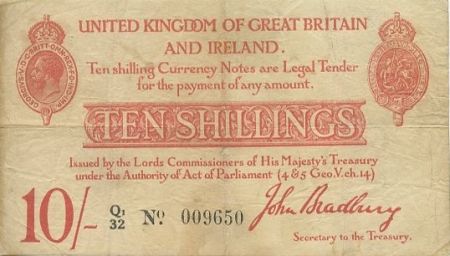 Royaume-Uni 10 Shillings George V