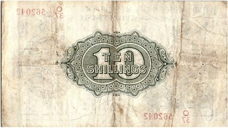 Royaume-Uni 10 Shillings Roi George V et Britannia - 1922 - O 37