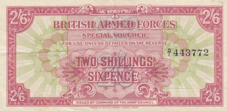 Royaume-Uni 2 Shillings 6 Pence ND1946 - Série D/1