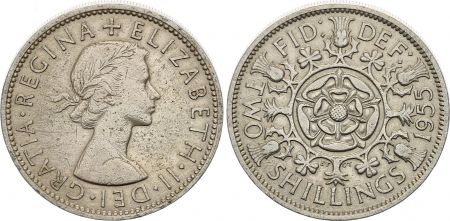 Royaume-Uni 2 Shillings années variées - Armoiries, Elisabeth II