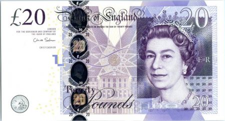 Royaume-Uni 20 Pounds Elisabeth II - Adam Smith - 2012