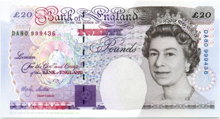 Royaume-Uni 20 Pounds Elisabeth II - Michael Faraday - 1993 (1999) - Neuf