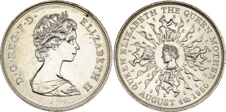 Royaume-Uni 25 New Pence - 80 ans de la Reine mère - 1980 Cupronickel