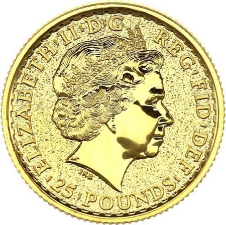 Royaume-Uni 25 Pounds Elisabeth II - Britannia 1/4 Once Or 2015