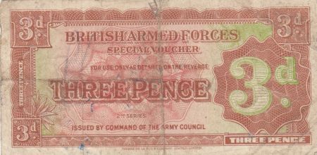 Royaume-Uni 3 Pence ND1948 - Marron